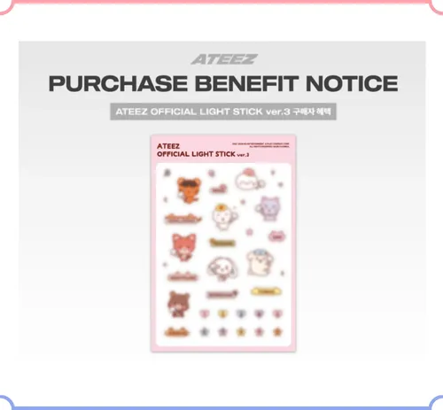 Ateez - Light Stick Oficial, Versão 3, Versão Original, Vers Ver 3