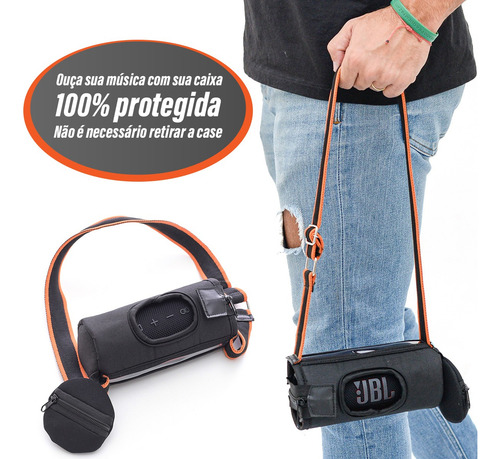 Case Bag Capa Compatível Com Jbl Flip 6 5 Resistente A Água