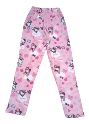 Pantalón Pijama Hello Kitty Polar Soft Kawaii Hermoso Regalo