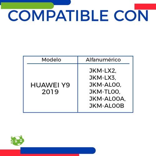 Marco Bisel De Pantalla Slim Company Para Huawei Y9 2019 Jkm-lx2 Jkm-lx3 Jkm-al00 Jkm-tl00 Jkm-al00a Jkm-al00b Color Negro
