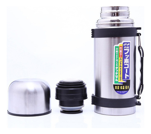 Termo Bala Para Agua Bebida Calientes Frías 1200ml Con Mango
