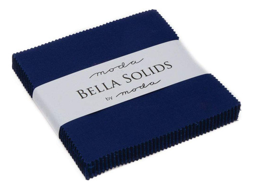 Moda Fabrics Bella Solids Royal Blue Fashion Charm Pack By .