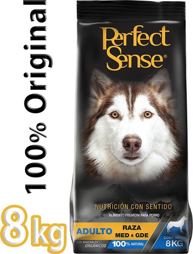 Croquetas 100% Naturales Perfect Sense Adulto Raza M/ G 8kg