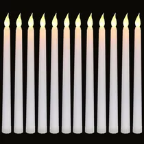 Comprar 12 Velas Cónicas Led Sin Llama Con Temporizador Para Decorac