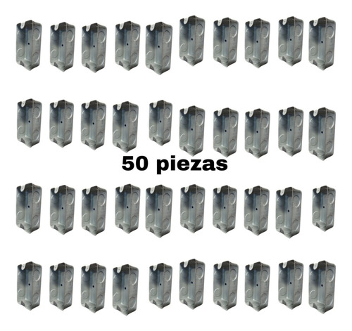 Pack De 50 Piezas De Chalupa 1/2 Galvanizada 