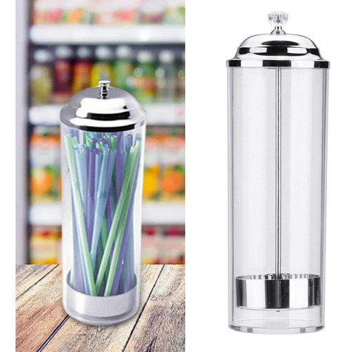 - Contenedor Organizador Pajitas Dispensador Pajitas