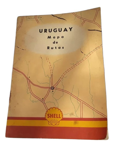 Uruguay Mapa De Rutas  . Edición De Shell 