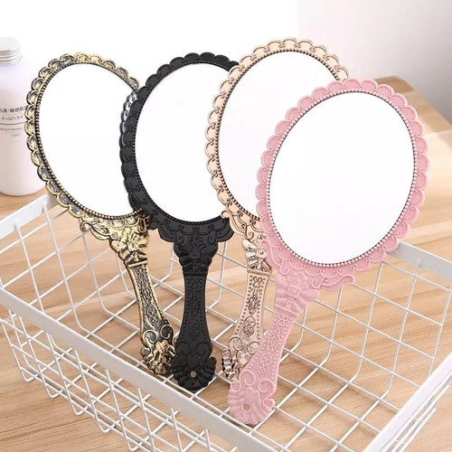 Imagen 1 de 5 de Vintage Princess Mirror, Espejo Cosmético De Mano, Diseño