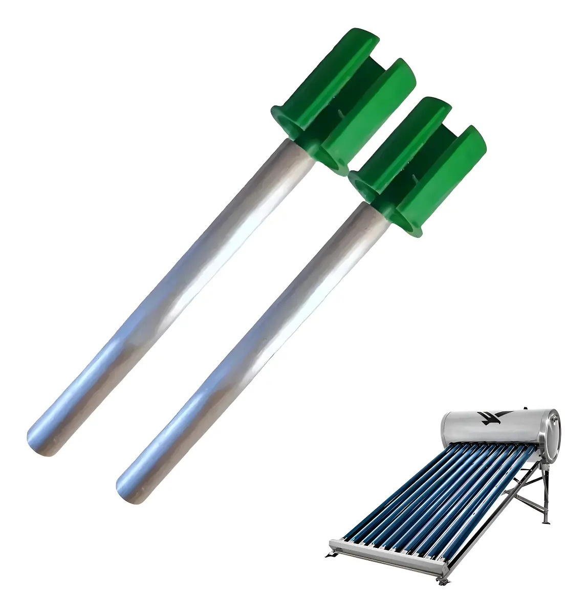 DOMOKO - 2pcs Calentador De Agua Eléctrico Varilla De Ánodo De Magnesio, Accesorios Para Tanques De Calentador De Agua Tubo De Vacío Solar Varilla De Ánodo De Magnesio Para Descalc