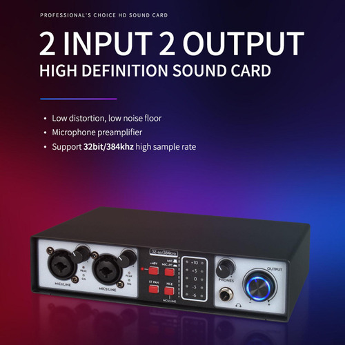 Mezclador De Dj De 2 Salidas, Consola De Mezcla De Sonido,
