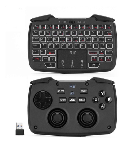 Rii Mini Teclado Y Mouse (touchpad) Y Control De Juegos