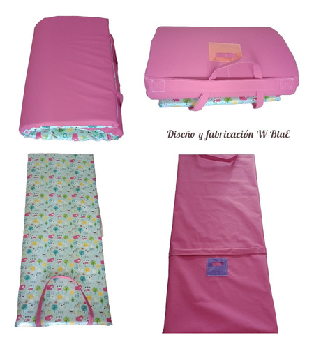 Colchoneta Infantil Para Dormir. Rosa
