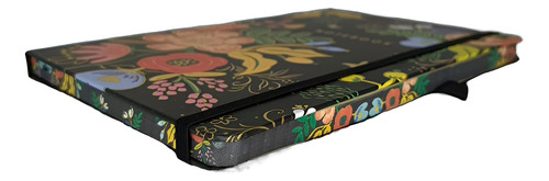 Libreta Notebook Porta Pluma Y Separador Spring 80 Hojas. Negro