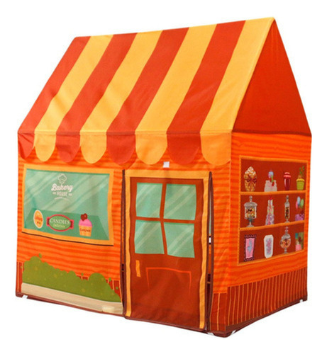 A Bonita Tienda De Campaña Con Forma De Casita De Postres