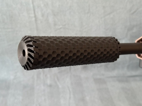 Supressor Tapacano Silenciador Airsoft 120mm Preto