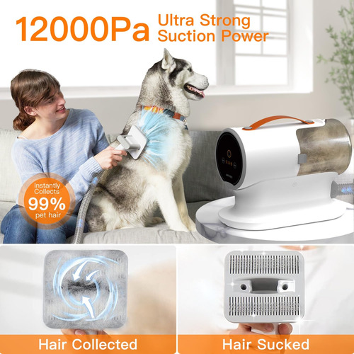Aspirador Para Cães Airrobo Pg100 12kpa Com 5 Ferramentas 2l
