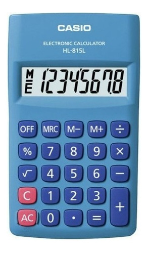 Calculadora Portátil Casio Hl-815l Display Grande 8 Digitos