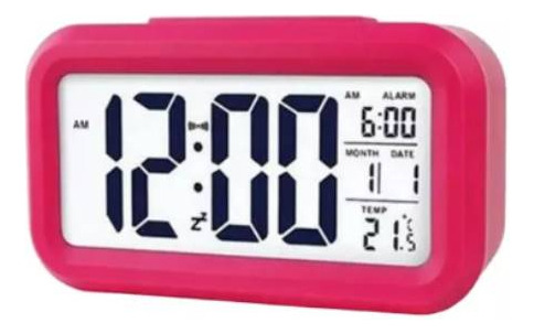 Reloj de mesa digital MS Reloj color rosa