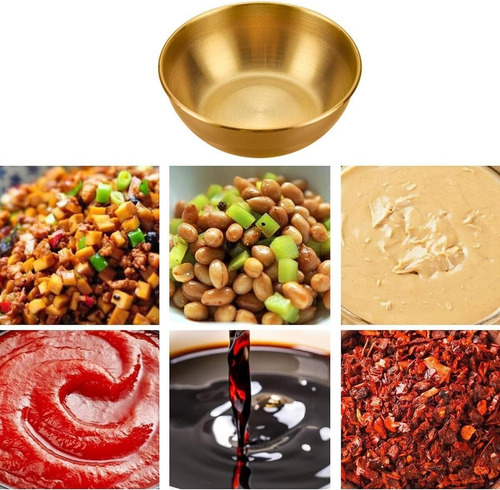 Paquete De 8 Cuencos De Salsa Acero Inoxidable, Mini
