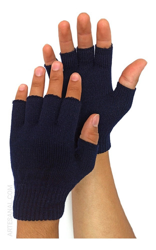 Guantes Sin Dedos Unisex Térmicos Hilo  