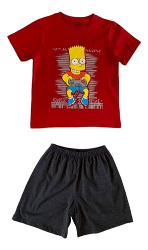 Pijama Para Niños Los Simpson,  Tiare De Algodón 