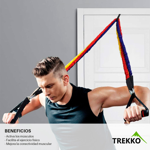 Set X5 Bandas Elasticas Largas Reforzadas Malla De Nylon