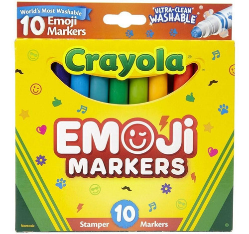 Crayola Canetinhas Carimbos Emoji Laváveis