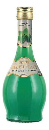 Licor De Cachaça Weber Haus Menta Creme 375ml