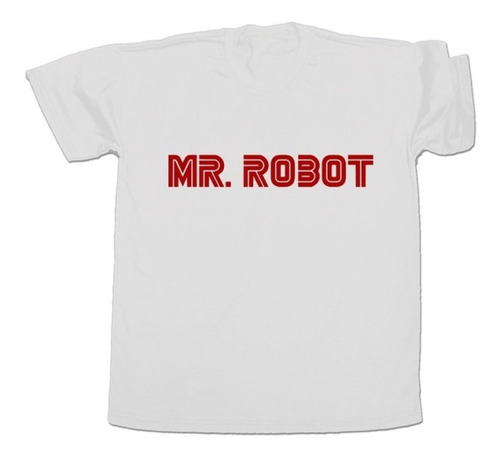 Imagen 1 de 2 de Remera Mr Robot Logo Unisex Tv Culto Geek