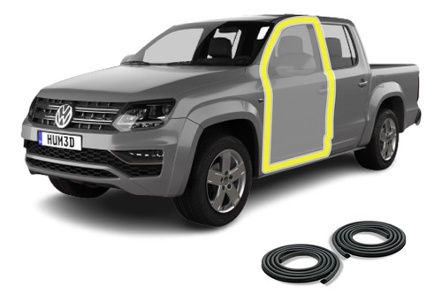 Juego De Burletes De Puerta Volkswagen Amarok 4p El Par