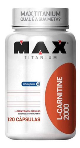 L-carnitina 2000 - 120 Cápsulas - Max Titanium