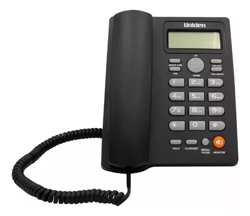 Teléfono Fijo Sobremesa Uniden As7413 Negro