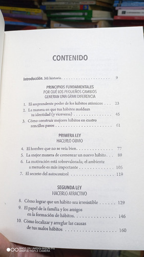Imagen 5 de 6 de Libro Habitos Atómicos. James Clear