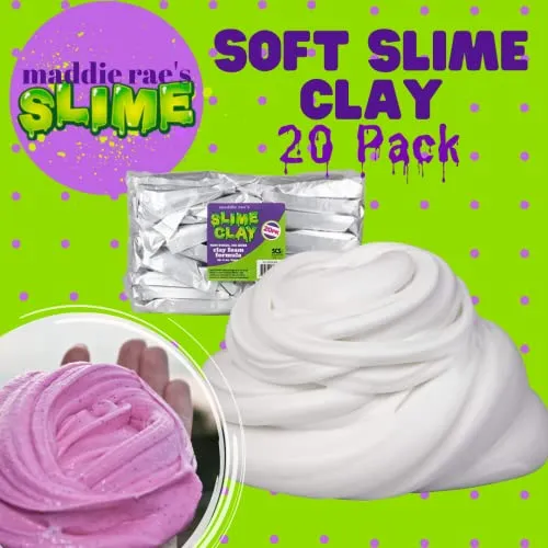 Arcilla Maddie Rae Slime (20 Pk), Fórmula De Espuma Ef...