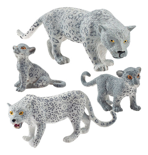 Nuevo 4 Piezas Mini Animales Coloridos De Leopardo De Las