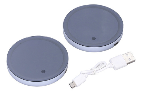 Tapete Para Vasos Con Luz Ambiental Led Para Coche, 2 Unidad
