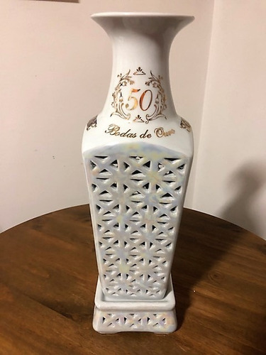 Vaso Vazado Bodas De Ouro 50 Anos De Casamento 40cm
