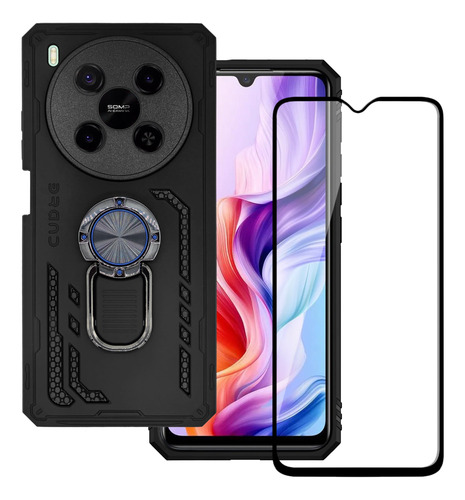 Funda + Mica 9d Uso Rudo Para Zte Axon V70 Max