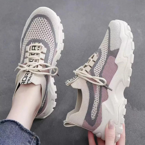 Zapatillas De Tenis Transpirables Color Block Para Mujer