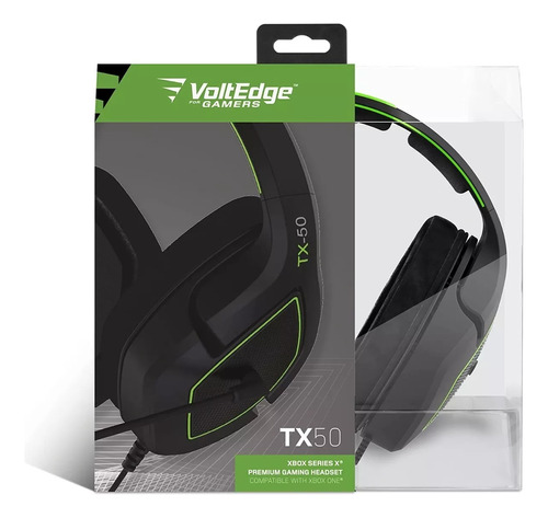 Audifonos Gamer Tx50 Voltedge Xbox One & Series Color Verde (Reacondicionado)