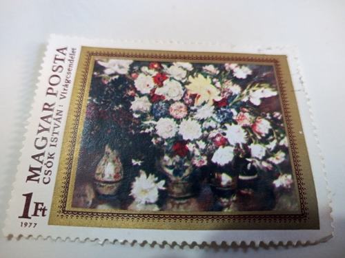 Selo Magyar Postas Serie Flores Viragcsendelet De 1977