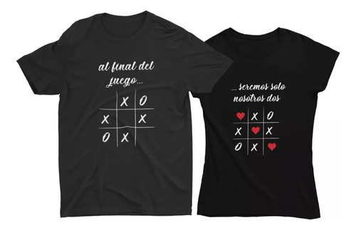 Playeras Dúo Pareja Para Novios Juego Solos Los Dos.