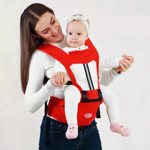 Mochila Porta Bebes Ergonómica Asiento Multifuncional 6 En 1