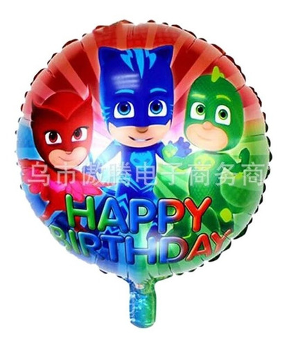 5 Globos Pj Mask