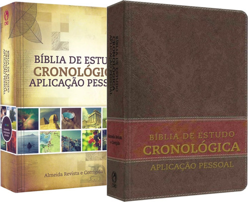 Livro Biblia De Estudo Cronologica Aplicacao Pessoal Marrom