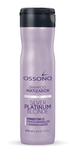 Shampoo Matizadora Silver Platinum Blonde Ossono X270ml