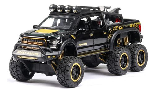 Ford Raptor F150 Modificada Miniatura Metal Autos Colección