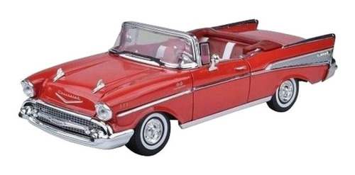 Chevrolet Chevy Bel Air 1957 1/18 Motor Max Cole Premiun Red