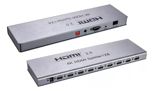 Video Splitter Hdmi 1x8,ultra Hd 4k