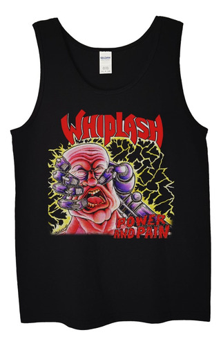 Polera Musculosa Whiplash Power And Pain Metal Abominatron